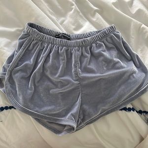 Blue velvet brandy Melville shorts